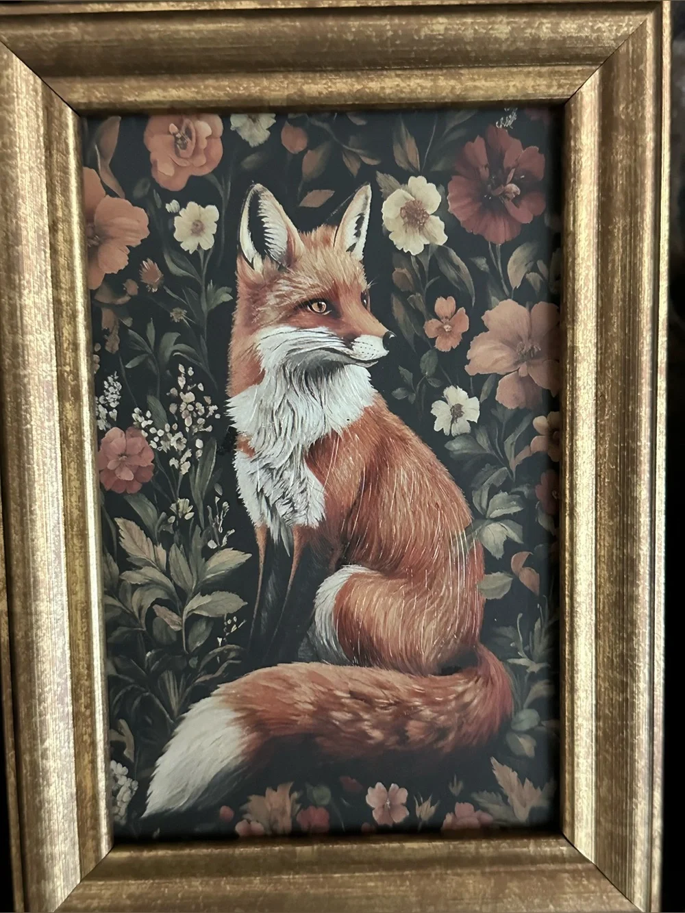 Woodland Animals Fall Leaves Flowers Owl Fox Wood Decor Frame Pictures
